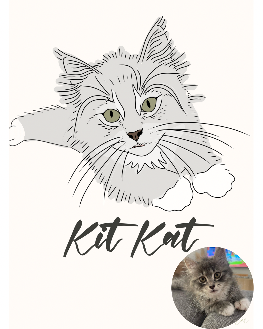 Personalised Custom Line Photo Digital Art for families, couples, portraits and pets. Anniversary, Christmas and Birthday gift.